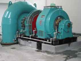 水电站水力发电设备-混流式水轮机和发电机组图片